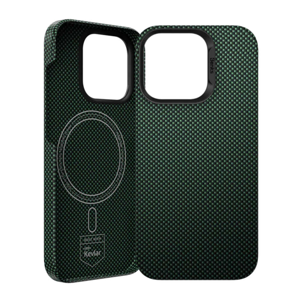 Кевларовый чехол MagSafe Benks ArmorTint для iPhone 16 Тонкий чехол из арамидного волокна DuPont Kevlar плотностью 1000 ден