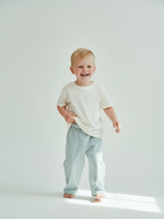 Брюки детские мятный/молочный