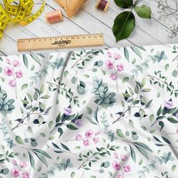 Ткань штапель мечтательный и нежный цветок