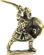 Фигурка Рыцари "Рыцарь Антесигнан" латунь Игрушка литая металлическая 54 мм (1:32)