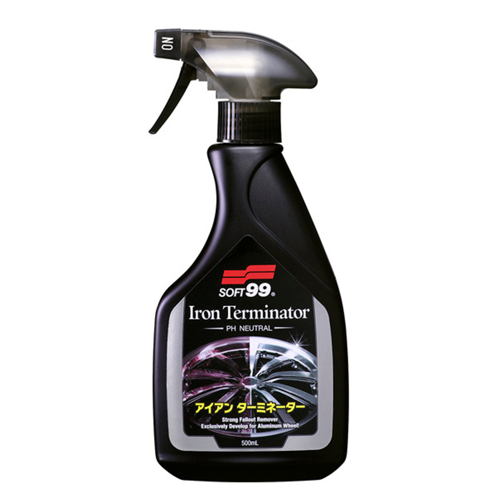 Soft99 Iron Terminator - Нейтральный очиститель дисков и кузова, 500 мл