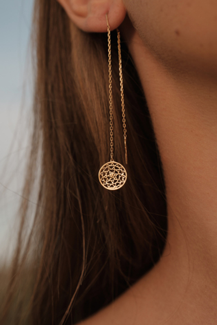 Серьги TIBEKA позолота