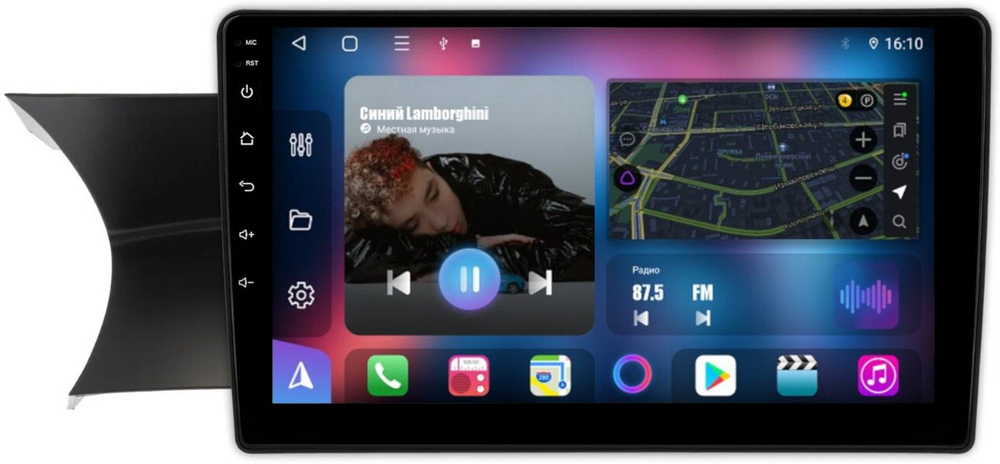 Магнитола для Mercedes-Benz C-класс W204 2011-2014 NTG 4.5/4.7 - FarCar BM9622M на Android 13, QLED, TS10, 4Гб+32Гб, CarPlay, 4G SIM-слот