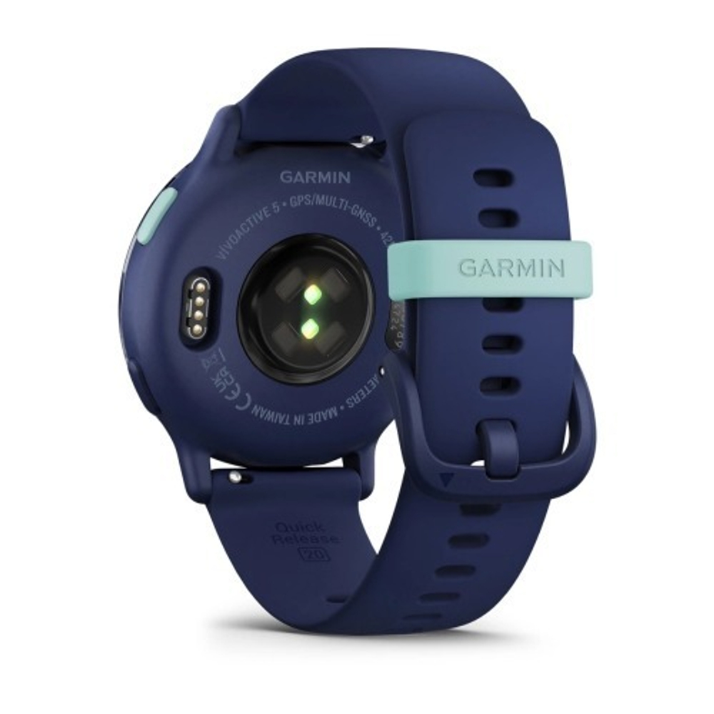 Умные часы Garmin Vivoactive 5 синие с металлически-синим безелем и силиконовым ремешком