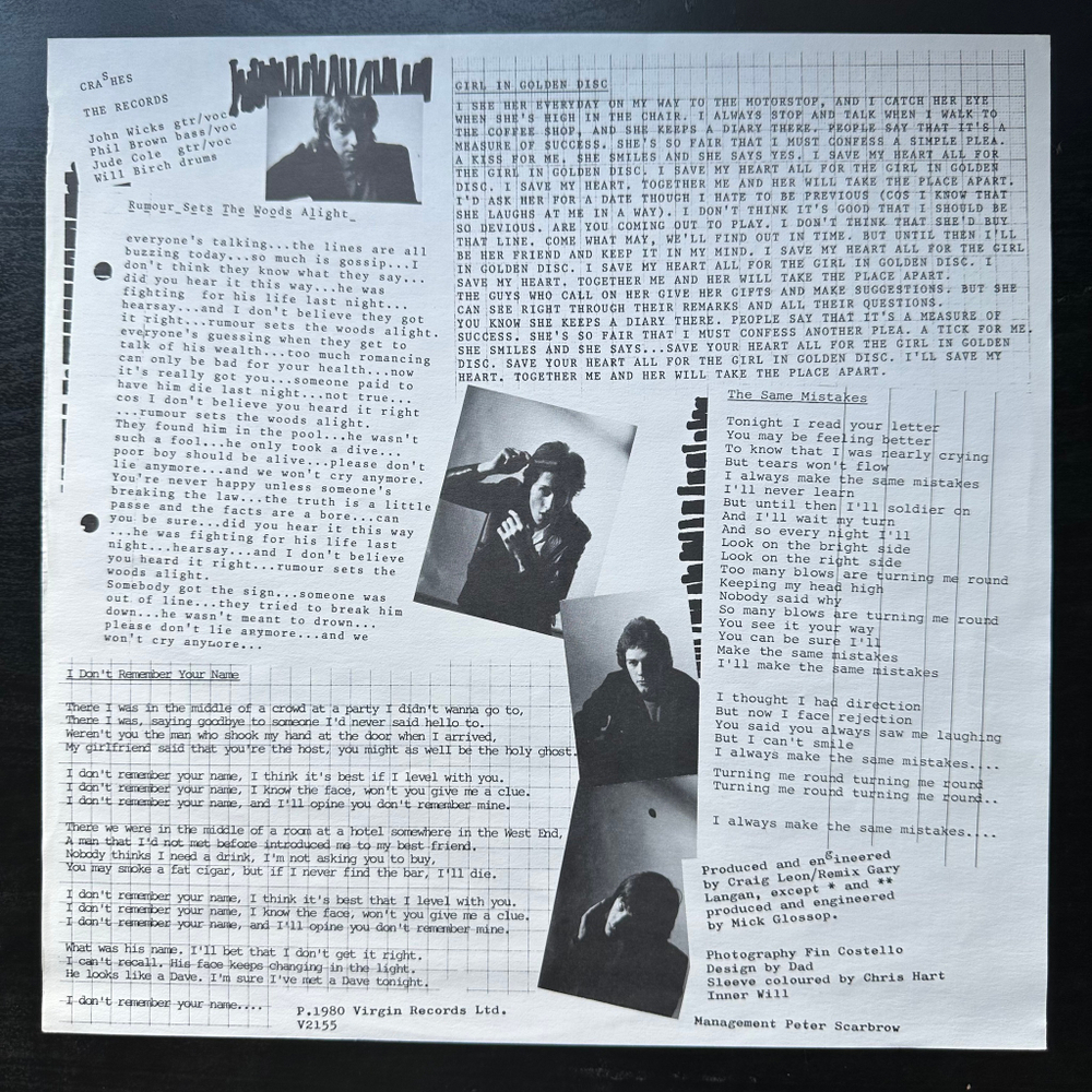 The Records - Crashes (Англия 1980г.)