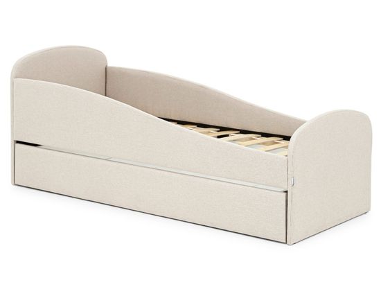 Кровать мягкая  LETMO с ящиком 1600*700 (рогожка)