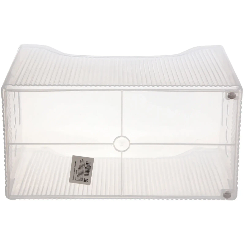 Органайзер для хранения «ИДЕАДОМА», цвет матовый прозрачный, на колёсах 33.6*17.2*25.2см