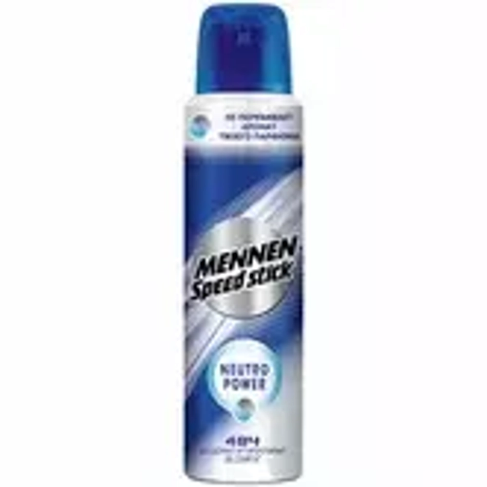 MENNEN SPEED STICK MEN Део-Спрей NEUTRO POWER/НЕ ПЕРЕБИВАЕТ АРОМАТ ПАРФЮМА 150мл*12 (рус)
