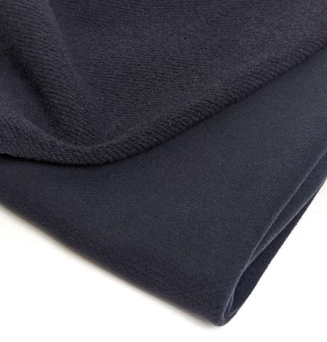 Тёмный графит Футер 3-х нитка микроначёс с велюровым эффектом