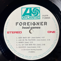 Винтажная виниловая пластинка LP Foreigner Head Games (Japan 1979) (Obi) Blinded By Science