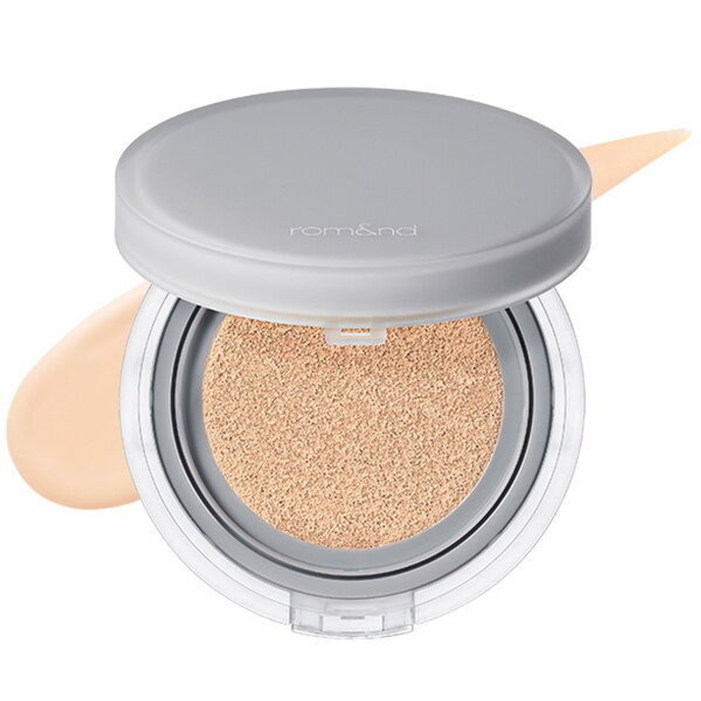 Стойкий тональный кушон с полуматовым финишем Rom&nd Nu Zero Cushion SPF24 / PA++ #03 Natural 21, 15г