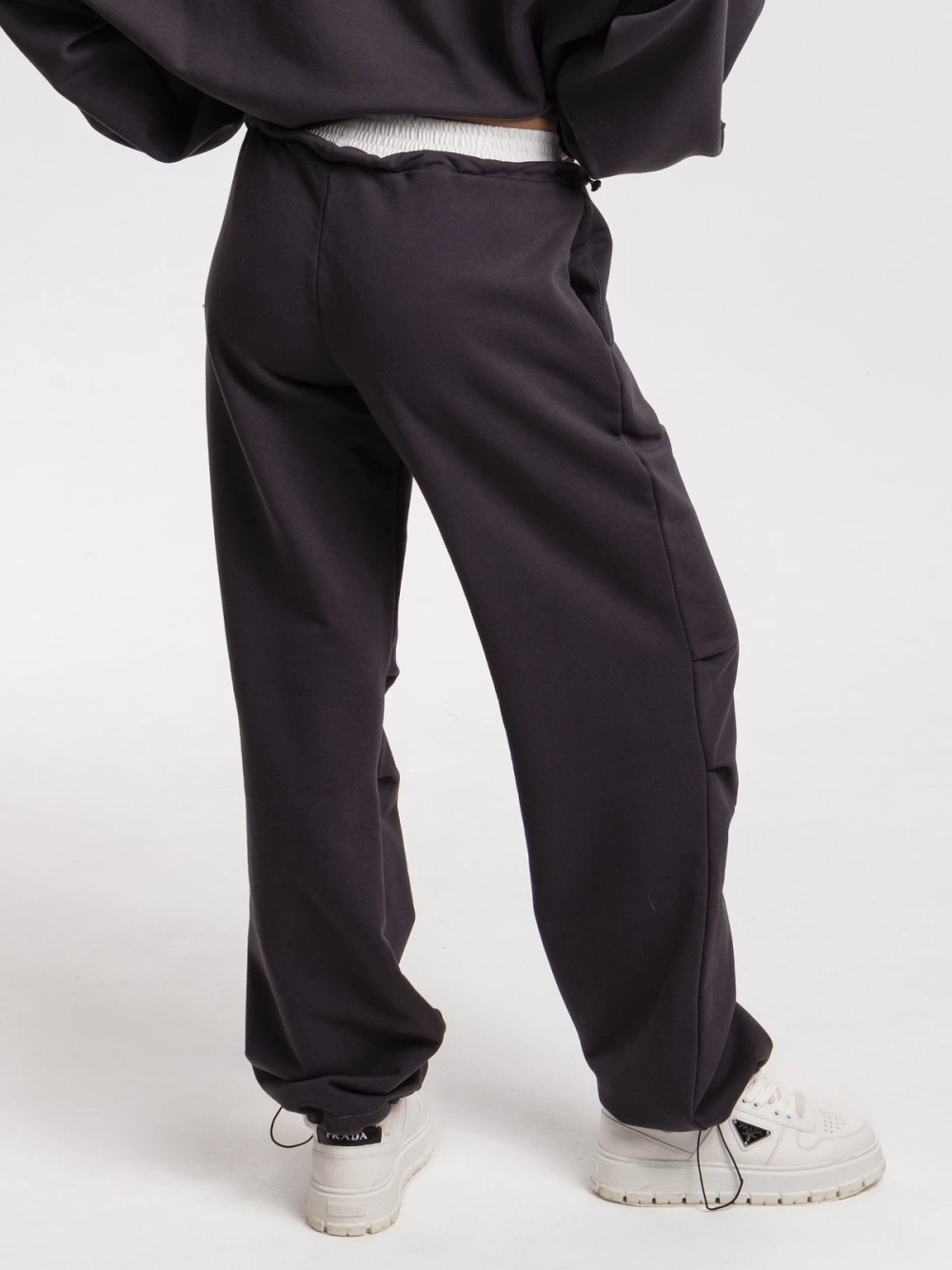 Брюки трикотажные, графит