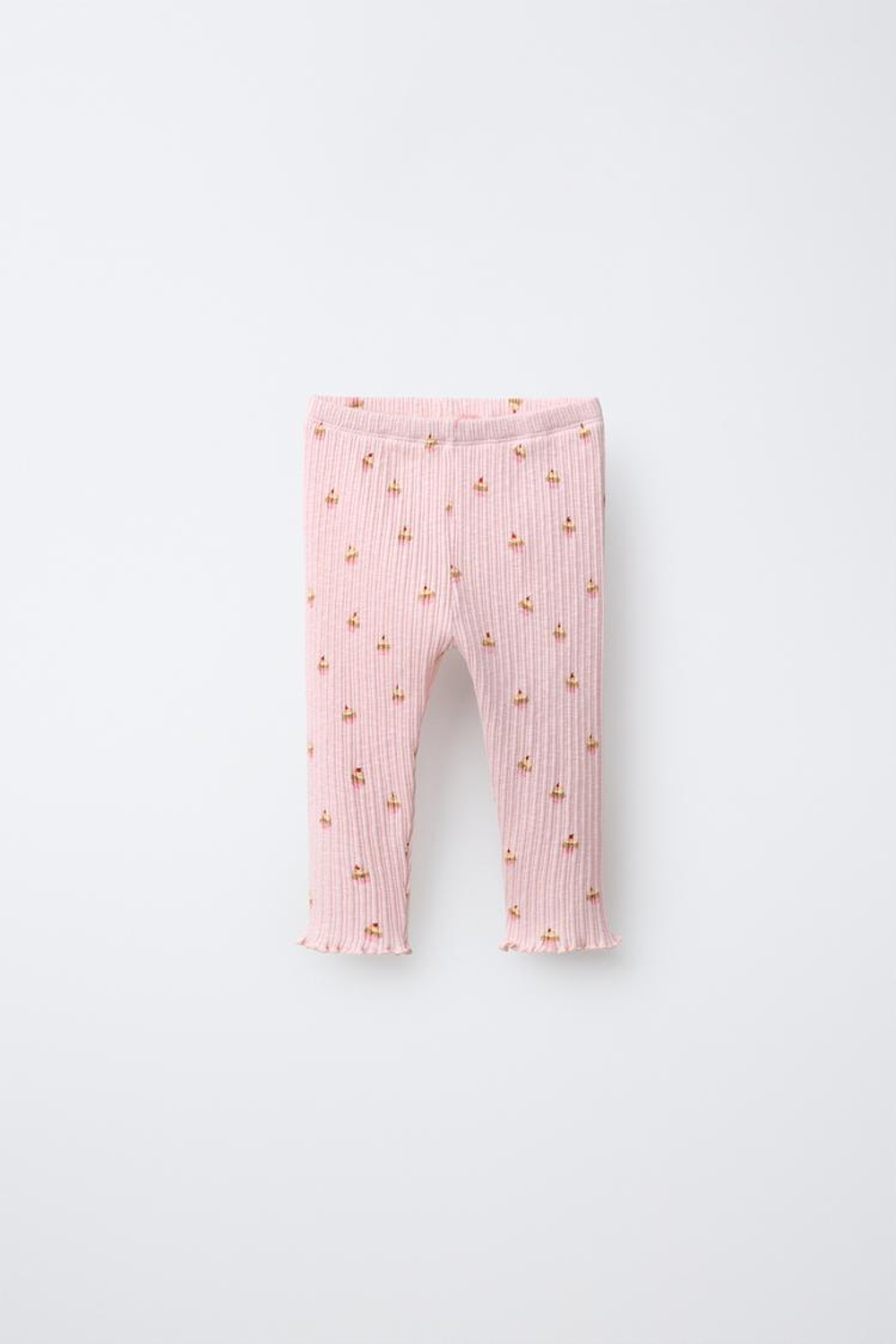 ZARA ЛЕГИНСЫ С ПРИНТОМ «КАПКЕЙКИ», РОЗОВЫЙ