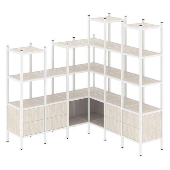 Лофт Угловой внутренний стеллаж VR.L-41  1694*1694*1869