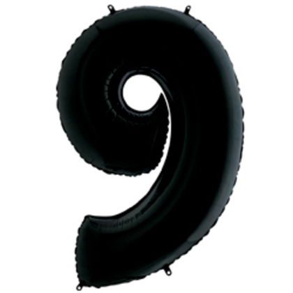 Цифра "9" черный