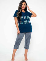 Пижама женская бриджи+футболка П0001 великан