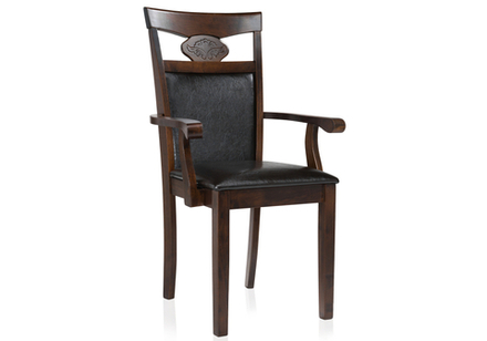 Кресло Luiza dirty oak / dark brown