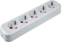 Колодка Navigator 61 588 NCA-BL01-05-E-WH 5гн с/з АБС пластик