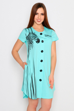 [m]Халат "BLACK and WHITE" модель Х 141 кулирка