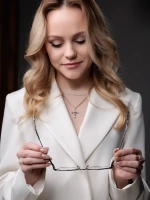 Оправа солнцезащитные очки с накладками защита зрения