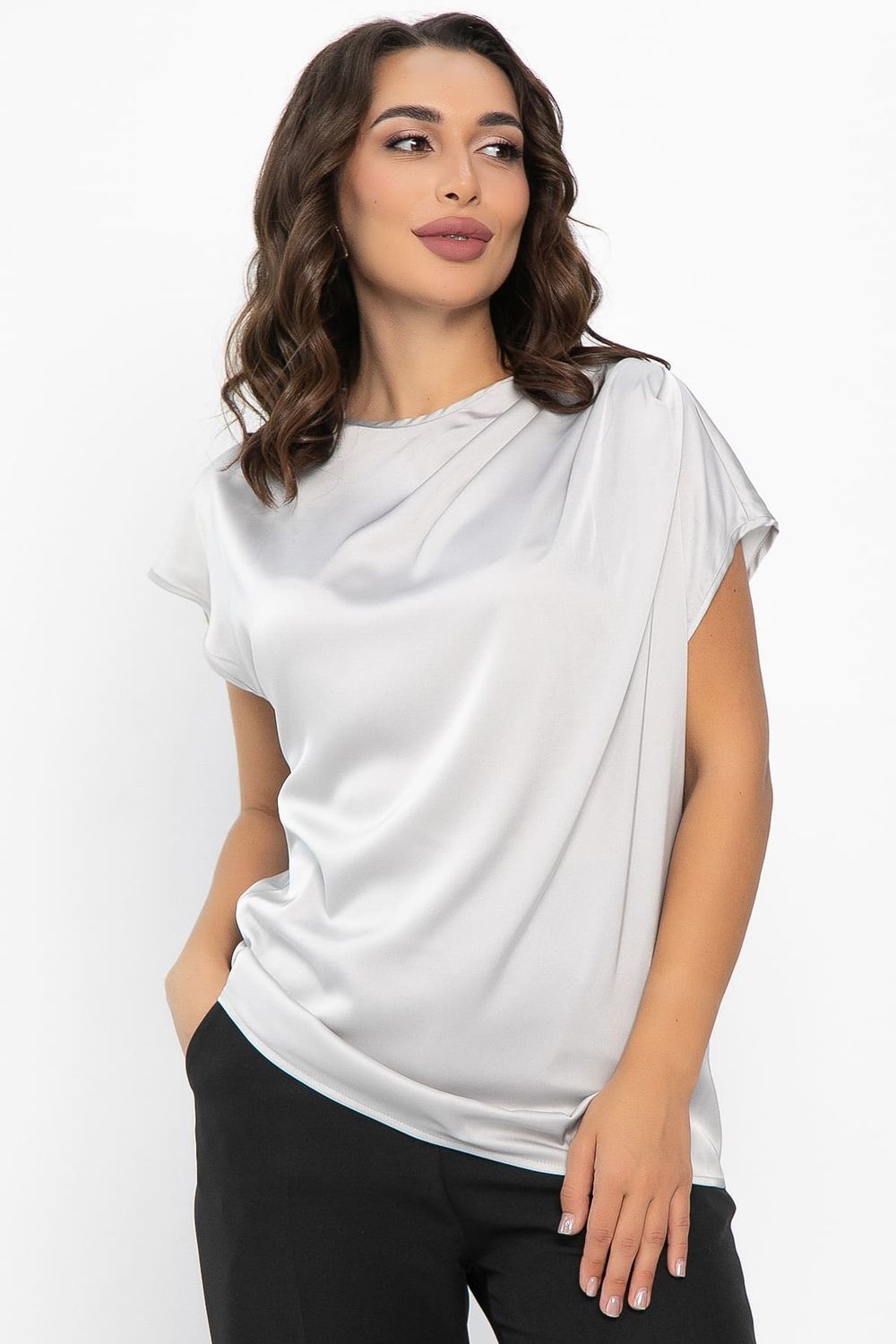 Блуза Маркиза (серая) Б14147-30М LT Collection