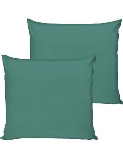 Наволочка комплект 2шт Полисатин Simple House "Малахит" 70x70 см