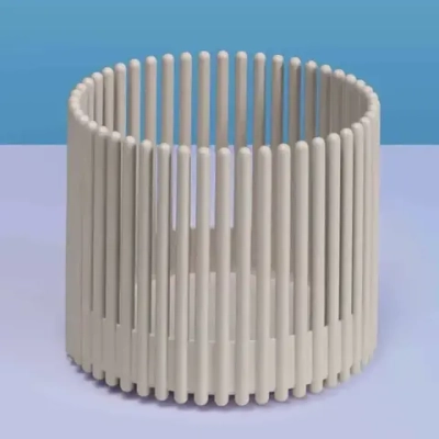 Кашпо для цветов пластиковое 1,8л d-14см «Южное» льняной