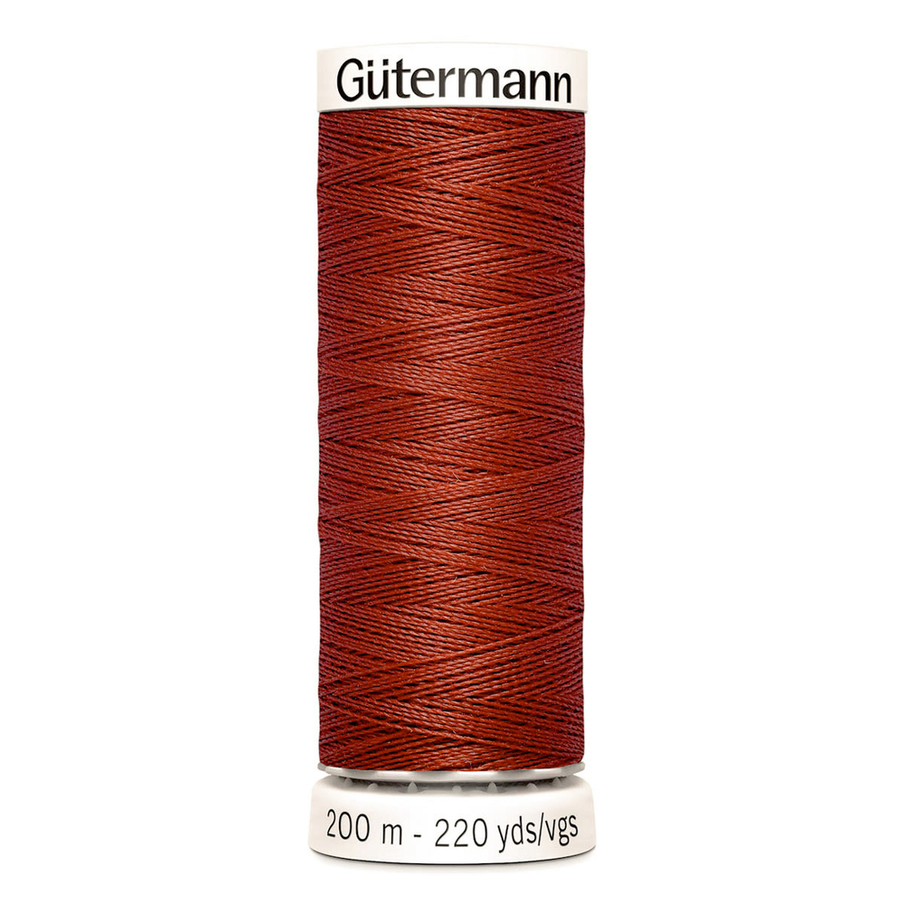 01 Нить Sew-All 100/200 м для всех материалов, 100% полиэстер Gutermann 748277 (221 красно-терракотовый)