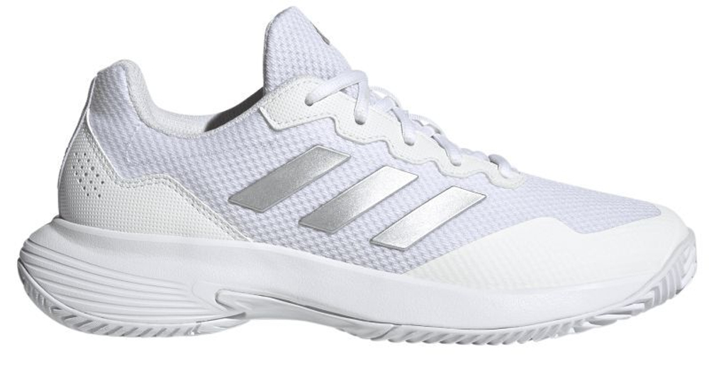 Женские Кроссовки теннисные Adidas GameCourt 2 W - cloud white/silver metallic/cloud white