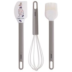 НАБОР: ВЕНЧИК, ЛОПАТКА, КИСТОЧКА AGNESS, 3 ПРЕДМЕТА, СЕРИЯ "FAMILY FARM"