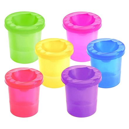 Стакан-непроливайка Гамма, с неоновой крышкой, ассорти