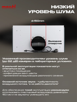 Вытяжка кухонная LedyDC-60GT (WHITE) белый, D150мм,1100м3/ч, полновстраиваемая, ИНВЕРТОРНЫЙ Мотор 110Ватт (Энергетическая эфф-ть класс А+), стекло 60см, сенсорное управление + управление жестами (MACBI)