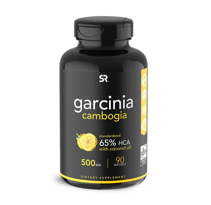 Гарциния камбоджийская 500 мг, Garcinia Cambogia (65%  HCA) 500 mg, Sports Research, 90 капсул