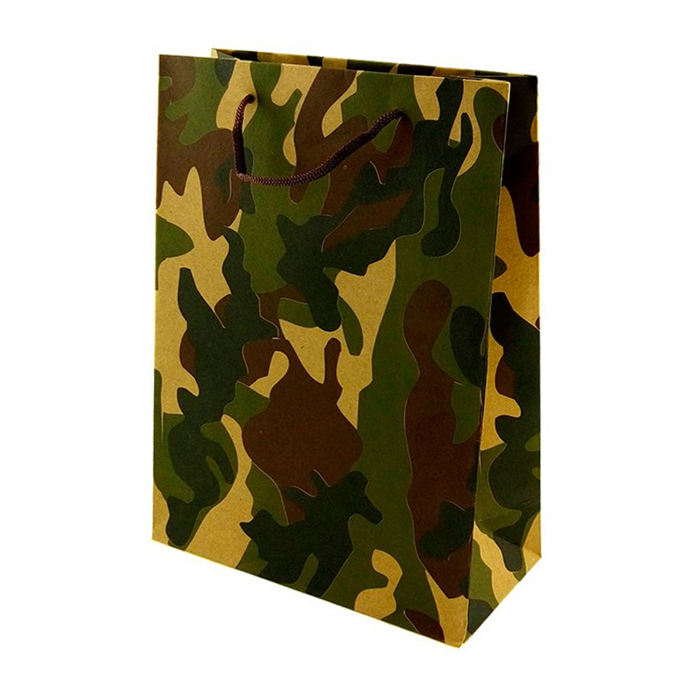 Пакет подарочный, Камуфляж, 14,5*11,5