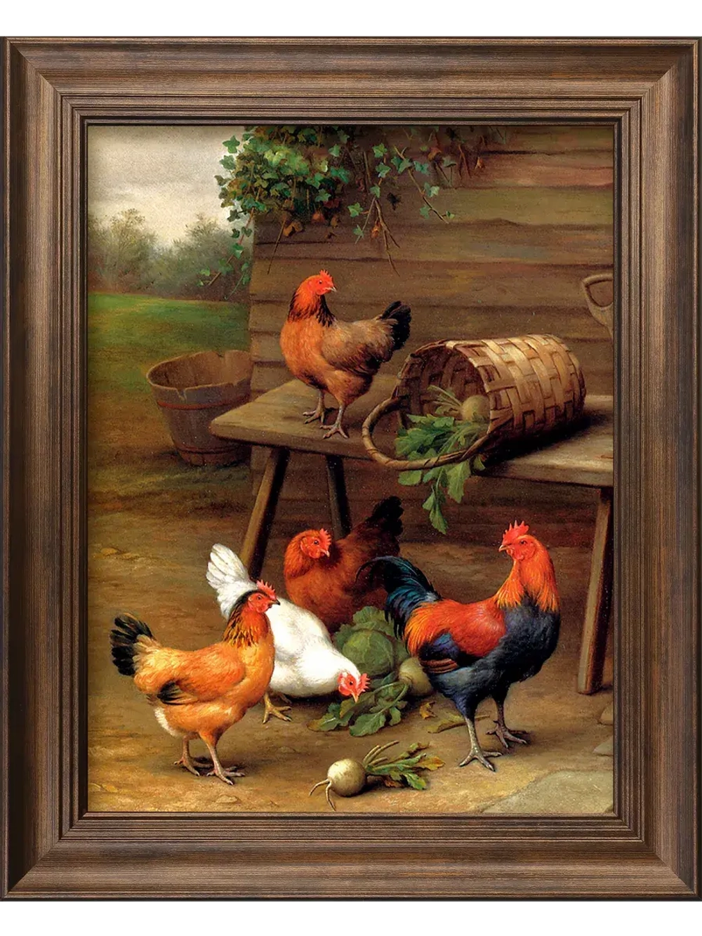 Картина интерьерная на холсте в раме 25*31 см