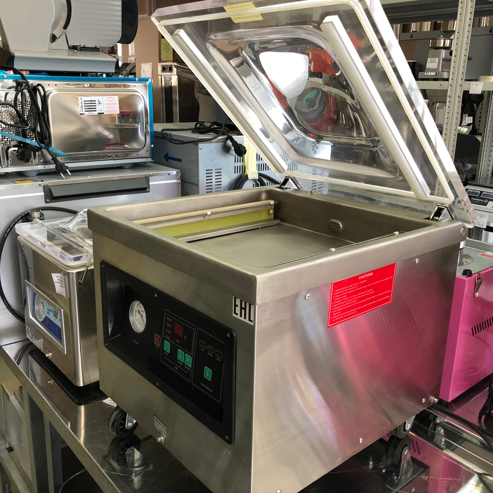 Настольный вакуумный упаковщик DZ-400/2T (нерж.) NEW