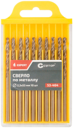 Сверло по металлу Cutop EXPERT, 2,3х53 мм (10 шт) 53-464
