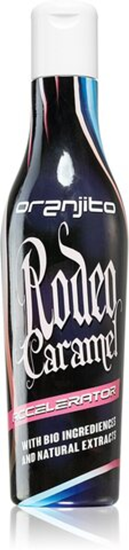 Oranjito Rodeo Caramel Accelerator - лосьон для загара для солярия с биокомпонентами и ускорителем загара /   200  ml  / GTIN 8594040048563