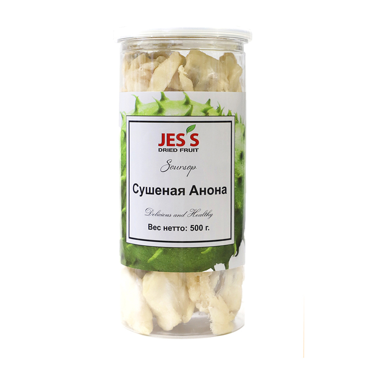 Анона сушеная (в банке) Jes's Dried Fruit 500 г