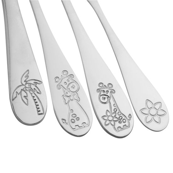 Набор детских столовых приборов 4 предмета Kamille KM 5335 из нержавеющей стали