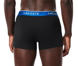 Мужские спортивные боксеры Lacoste Stretch Cotton Trunks 3P - black