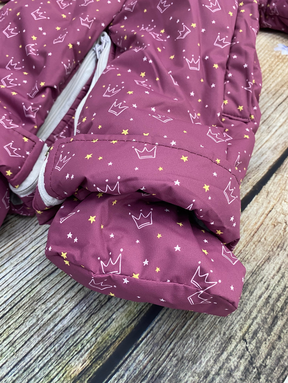 Комбинезон-трасформер детский 2в1 "Принц" , модель: 72-18 (Цвет: Т. брусника, Размер: 80)