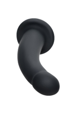 Анальный фаллоимитатор Popo с изгибом черный 13 см