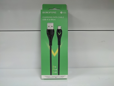 Кабель microUSB Borofone BX65 (2A,1m) black