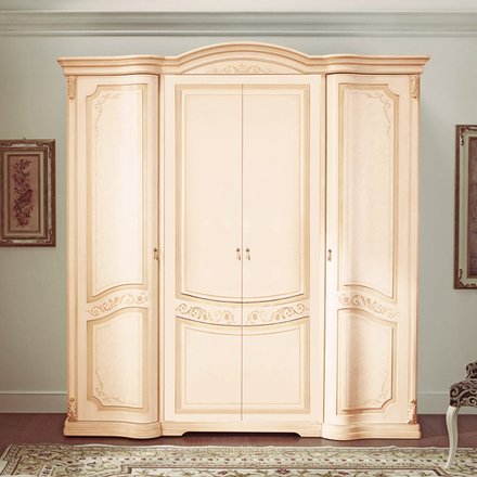 ФЛОРИАНА Шкаф для одежды 4-дверный (без зеркал)