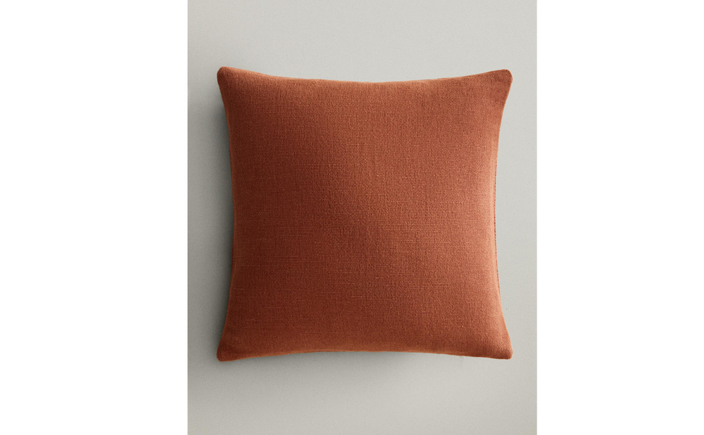 Zara Home наволочка декоративная из хлопка, экрю, 45x45 см