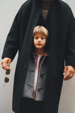 ZARA РУБАШКА В КЛЕТКУ С КАРМАНОМ, ГРАНАТОВЫЙ