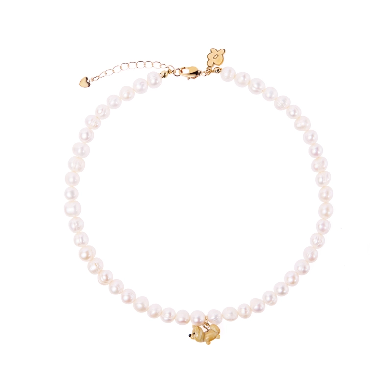 Колье Мой Любимый Пушистик с Жемчугом – Собака