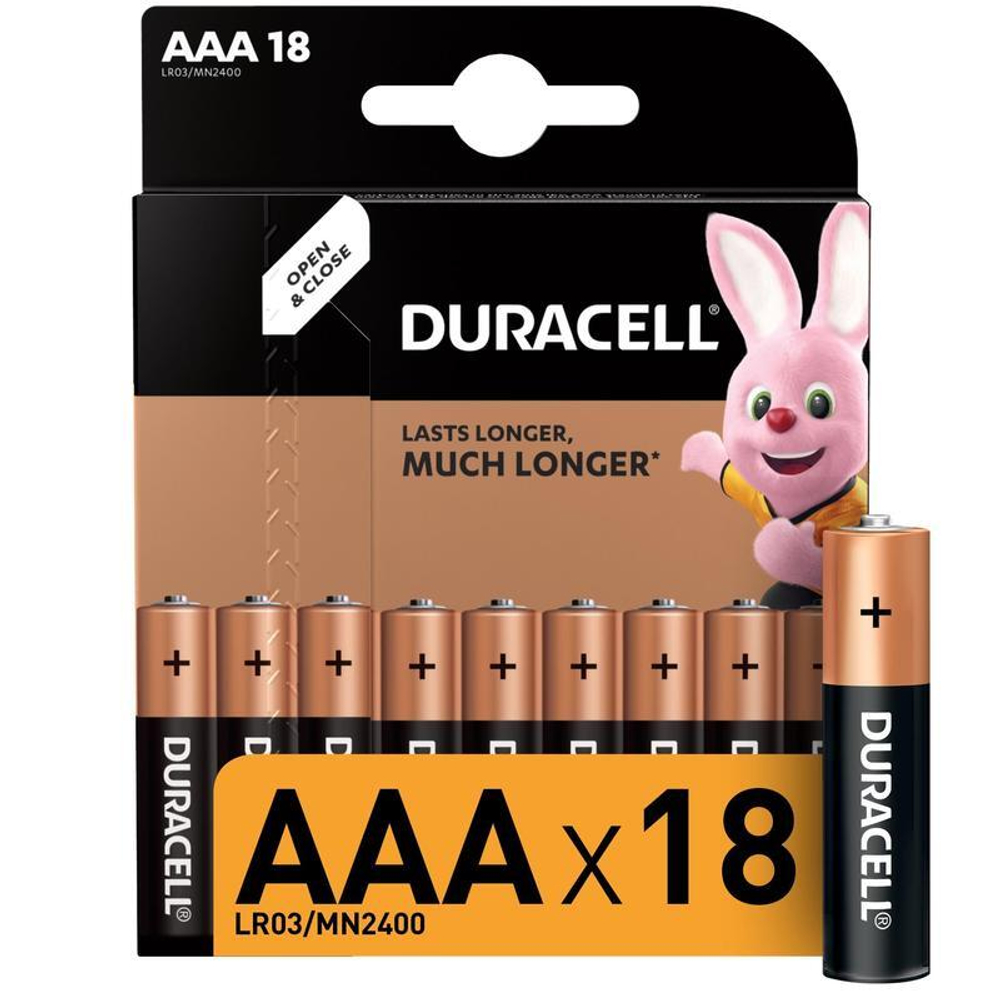 DURACELL Basic AAA BL18 батарейка щелочная