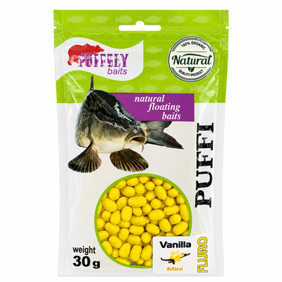 Насадка рыболовная PUFFI FLURO ПРЕМИУМ 30g Vanilla (Ваниль) #12